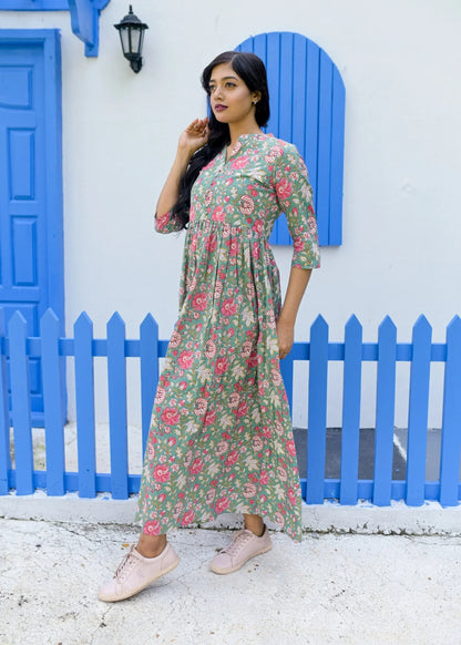 Abstract Pattern Couple Matching Shirt and Dress